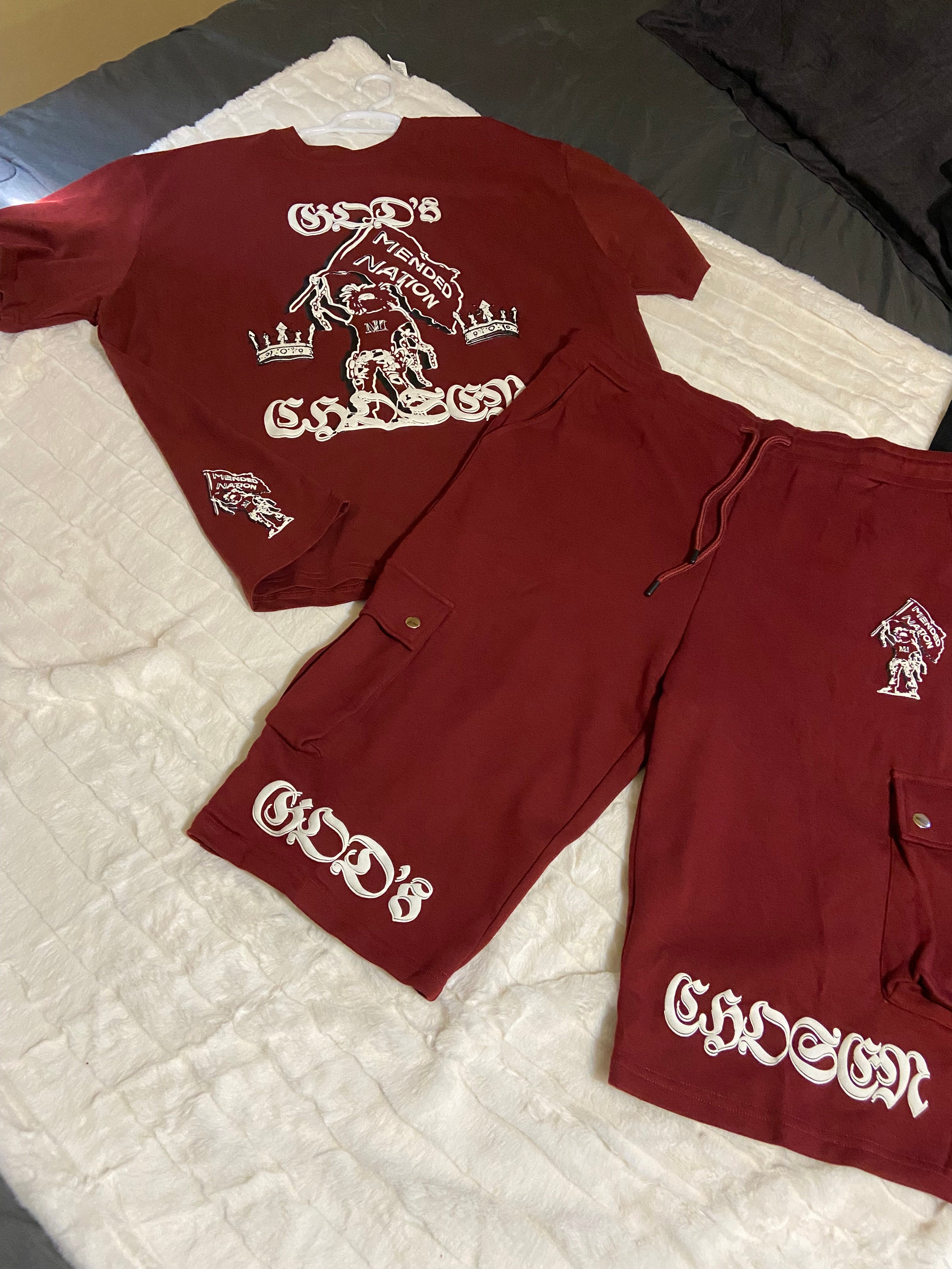 GOD's CHOSEN Oversized Cargo Sweat Shorts