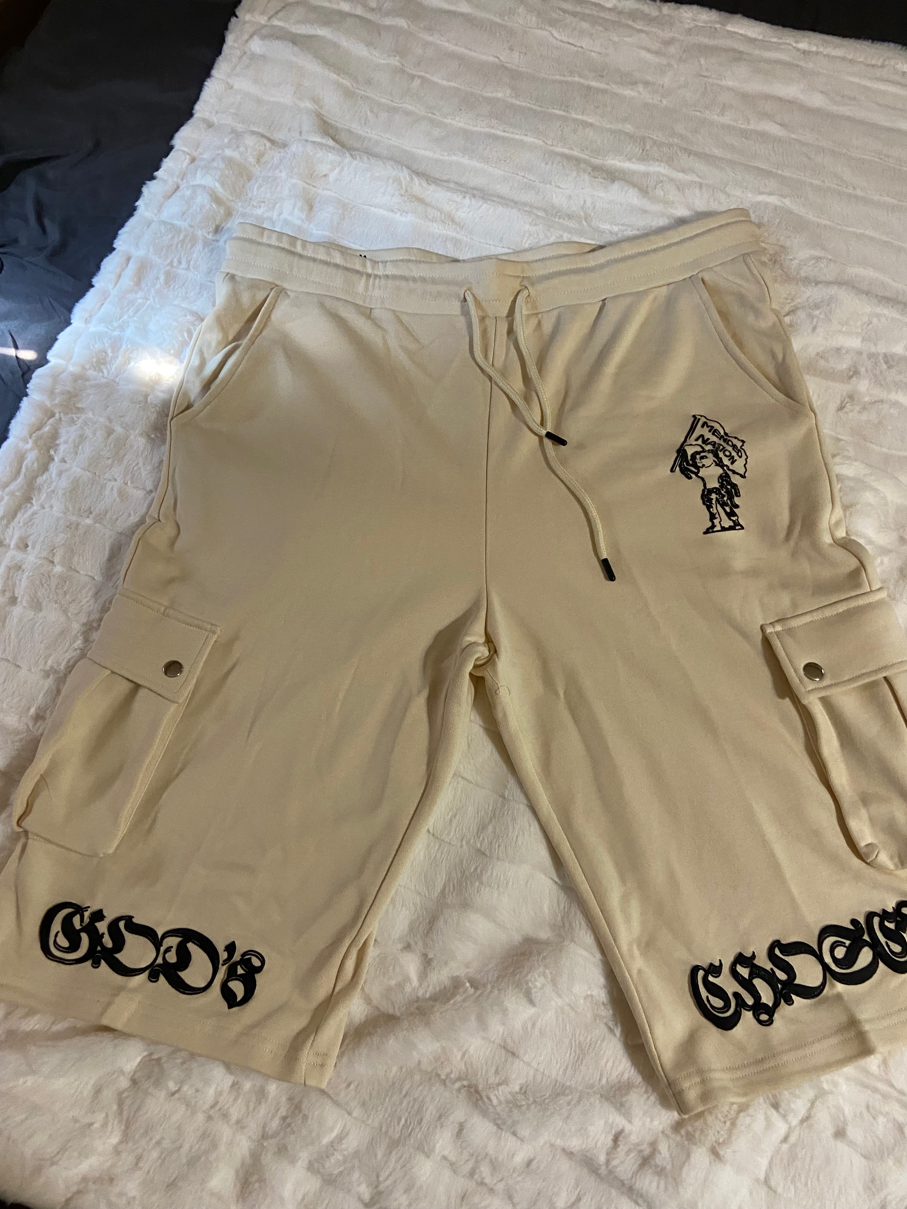 GOD's CHOSEN Oversized Cargo Sweat Shorts