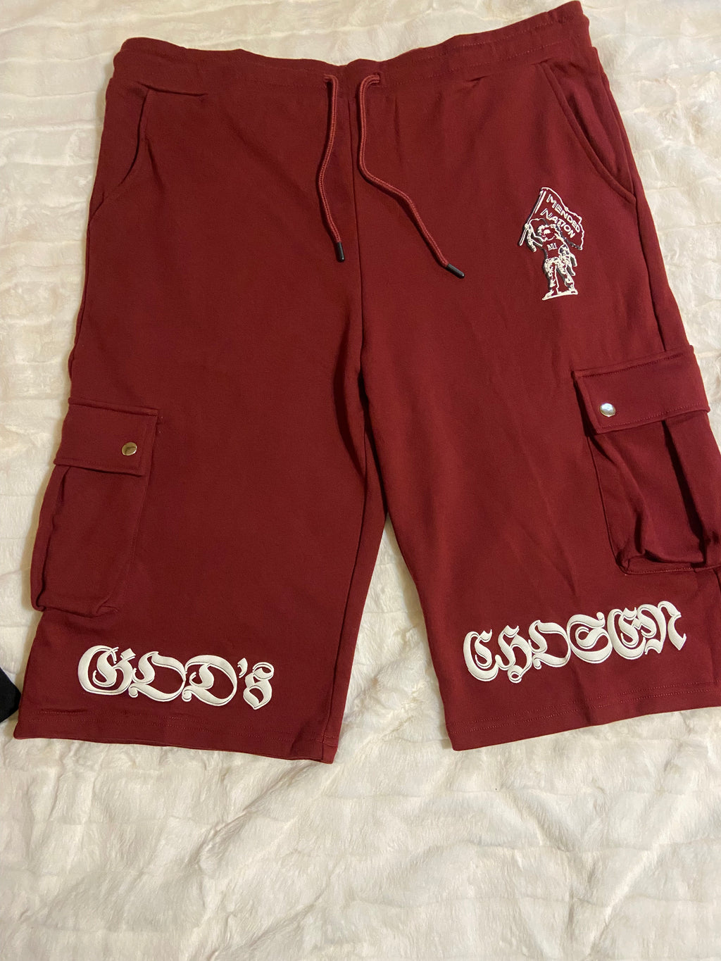 GOD's CHOSEN Oversized Cargo Sweat Shorts