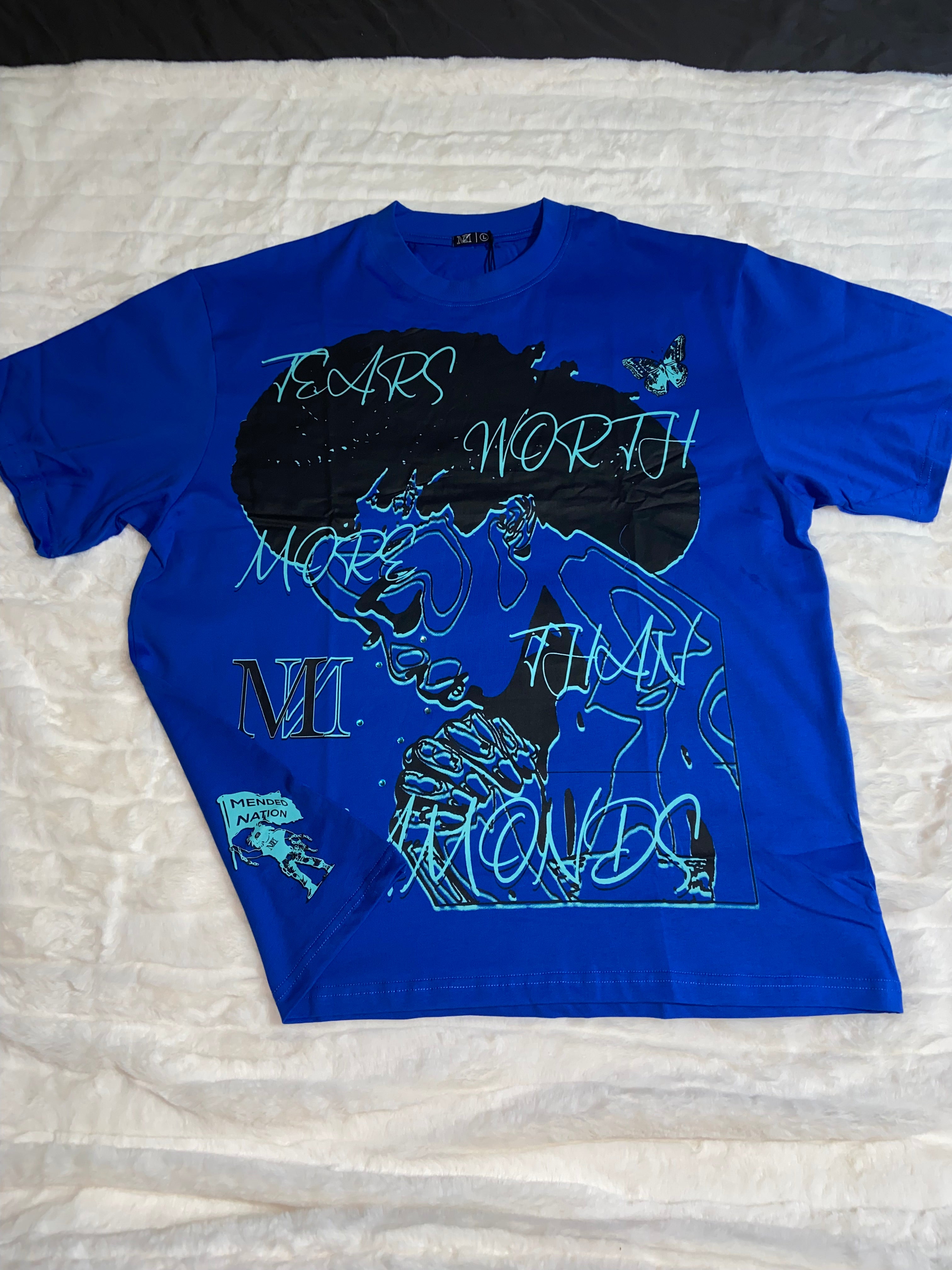 Diamond Tears Oversized T-Shirts