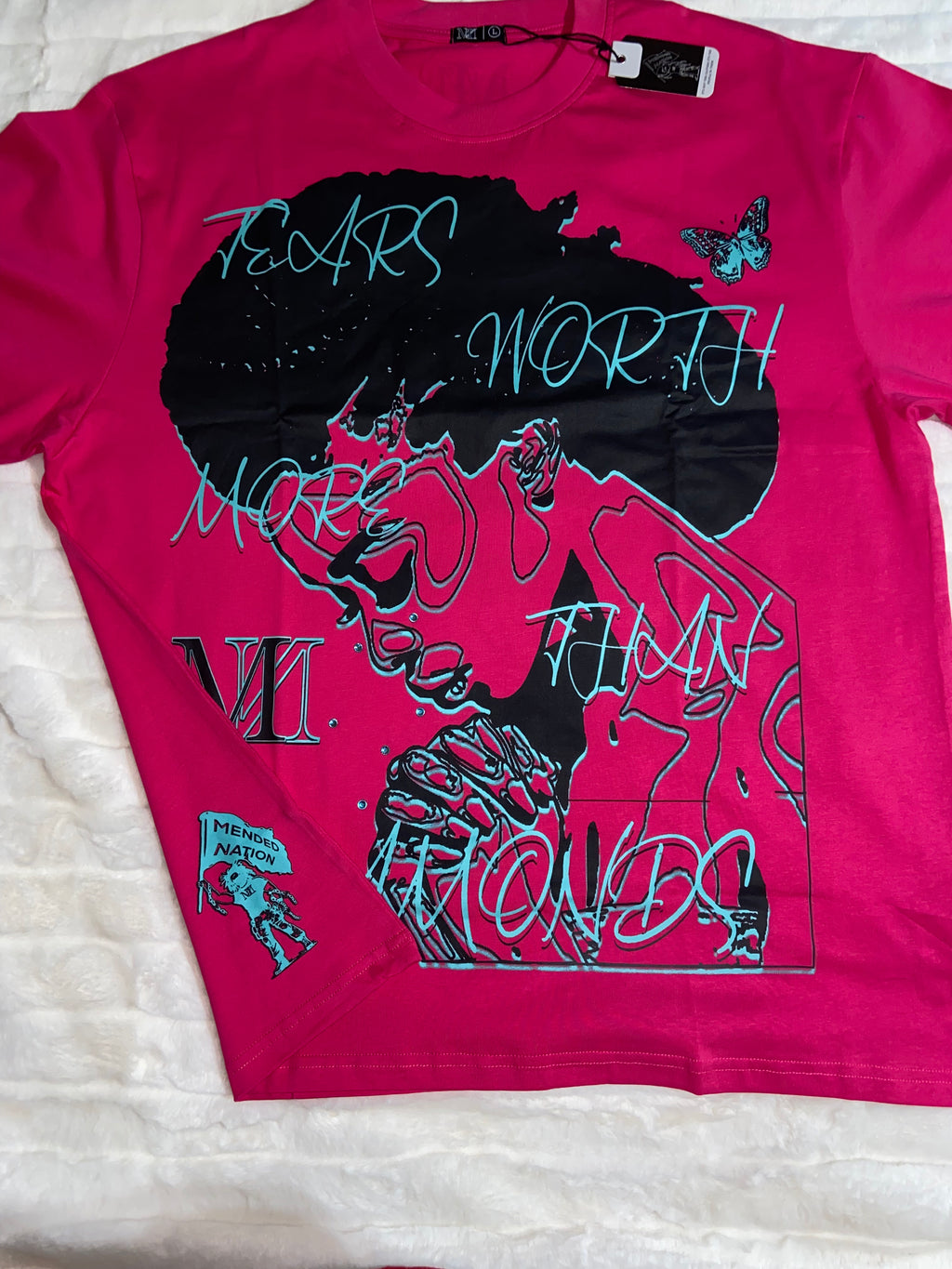 Diamond Tears Oversized T-Shirts
